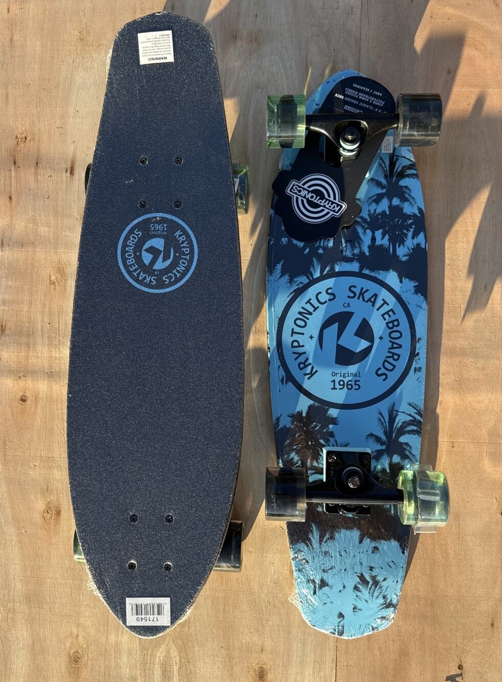 Kryptonics 28" Cruiser Complete Skateboard palm trees summer breeze - NEW SEALED
